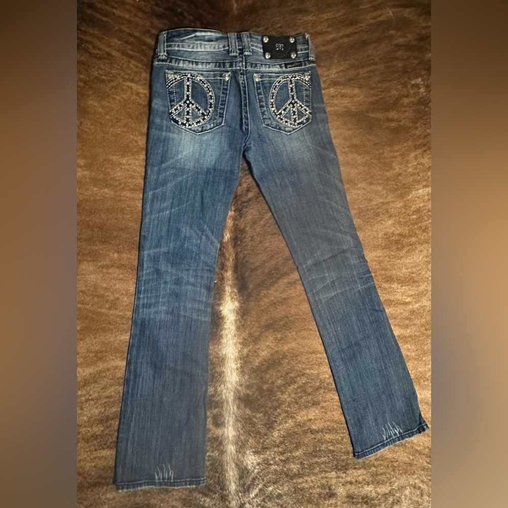 Miss Me Dark Blue Boot Cut Jeans - Picture 7 of 8